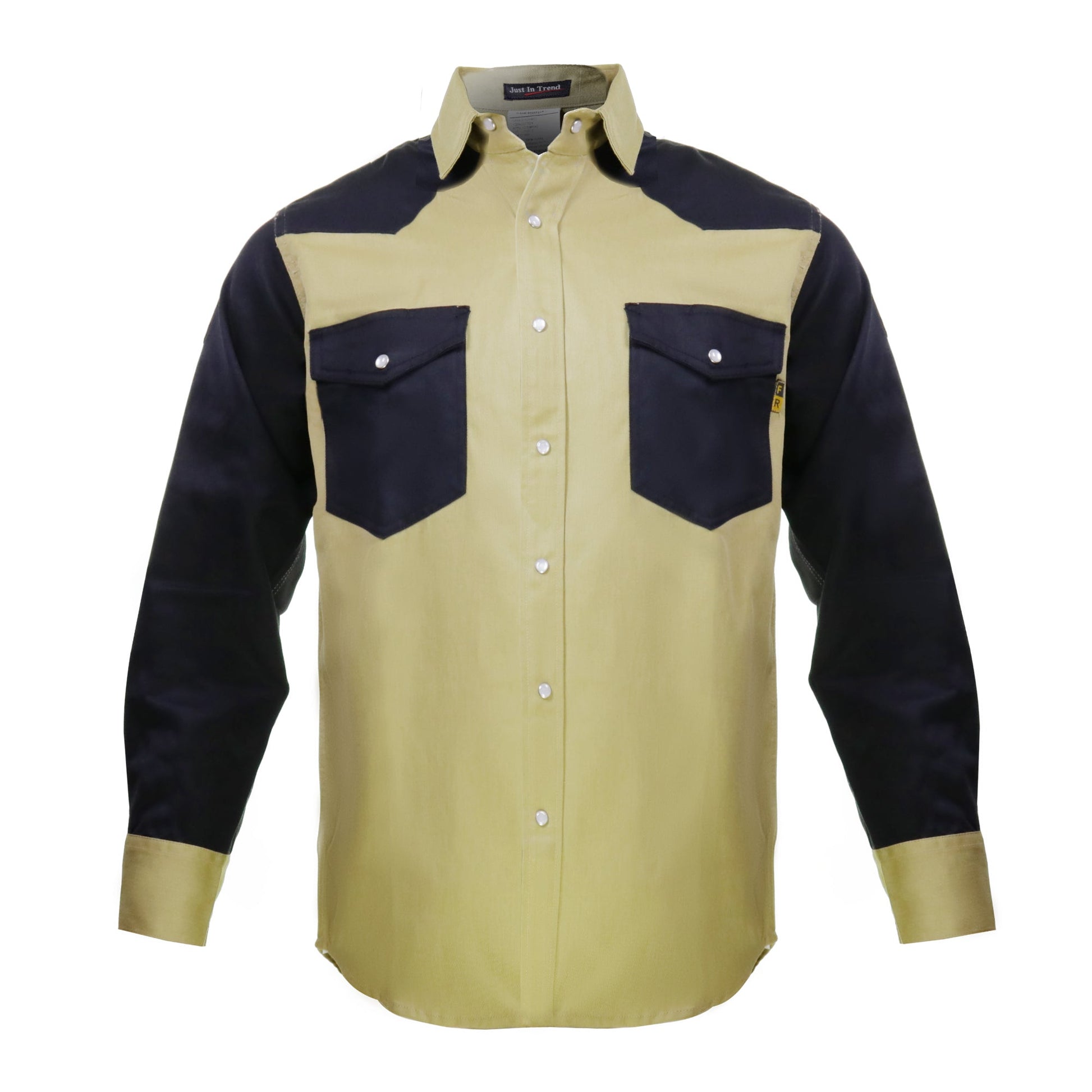 Flame Resistant FR Shirt - 88/12 - Western Style - Two Tone 7 oz - Fire Protection Parts