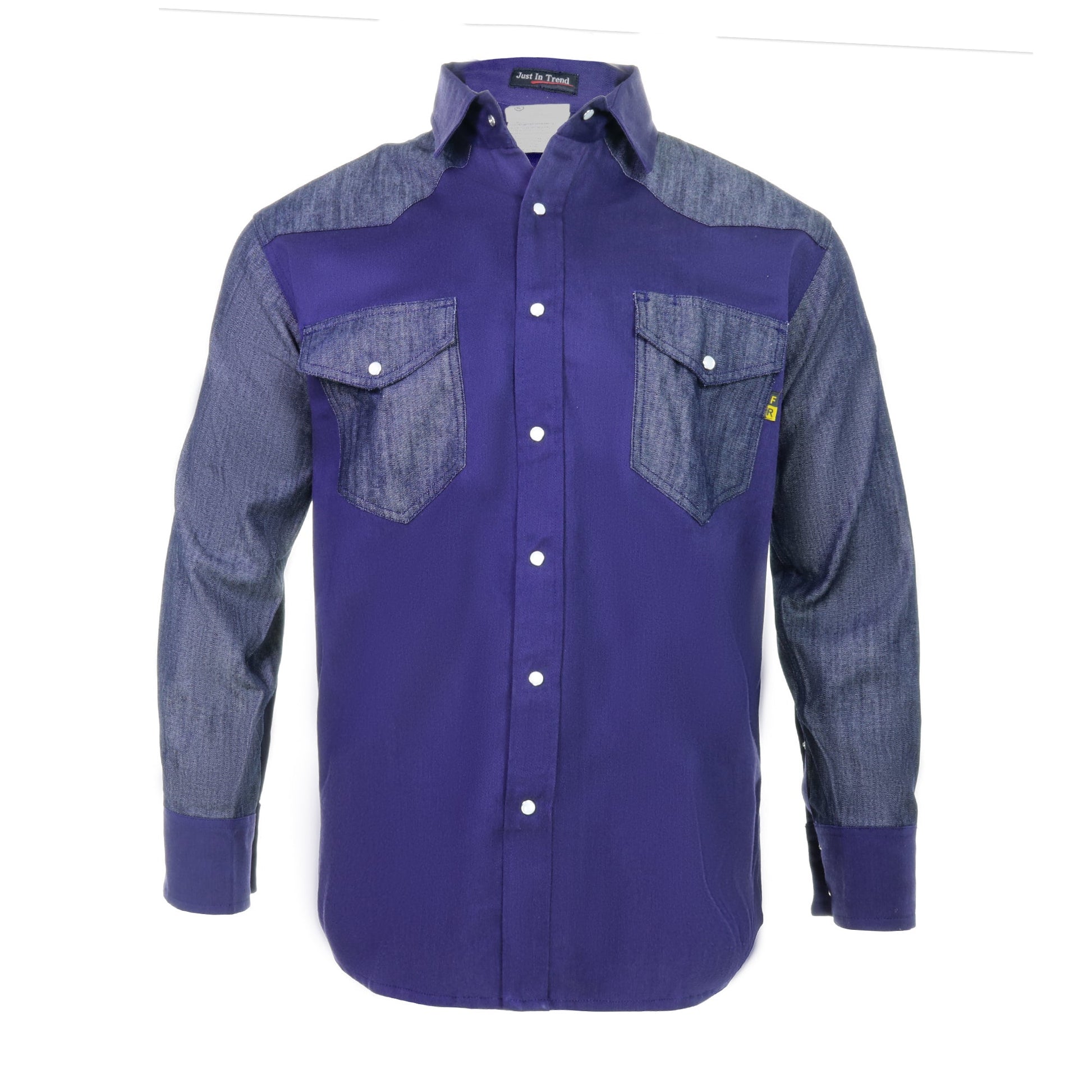 Flame Resistant FR Shirt - 88/12 - Western Style - Two Tone 7 oz - Fire Protection Parts