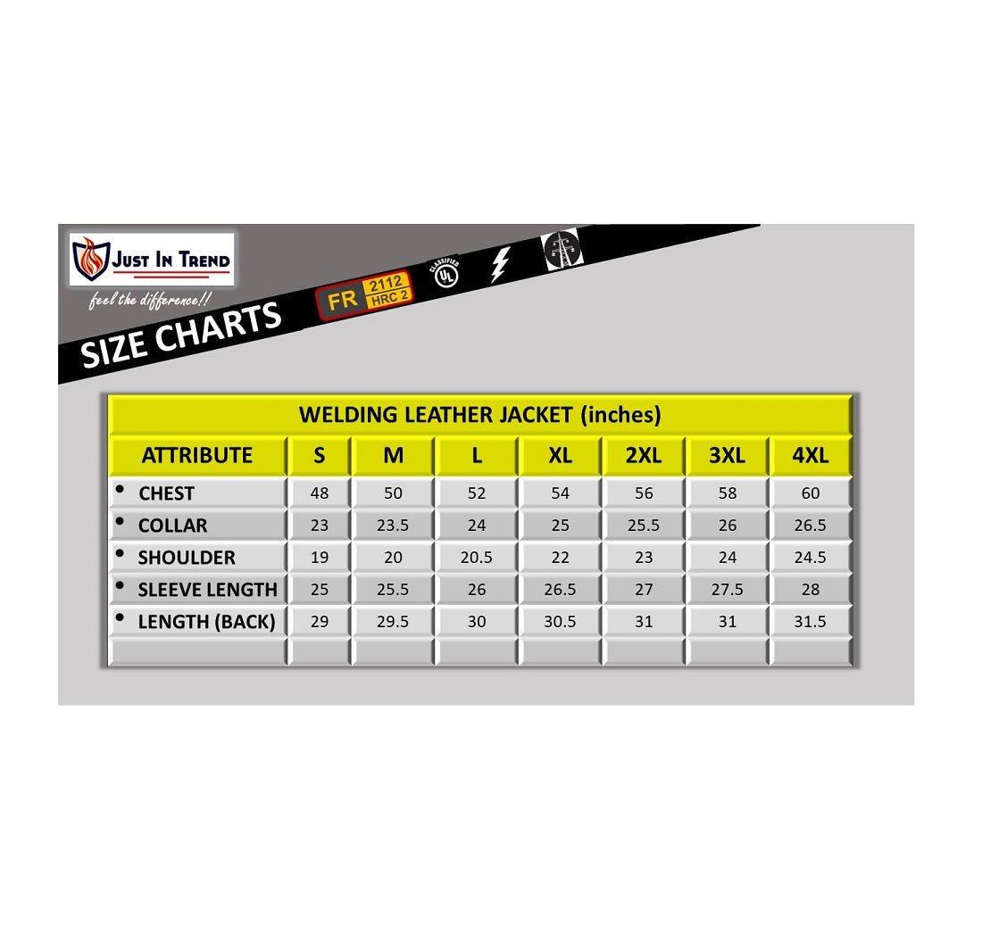 Flame Resistant Heavy Duty Cowhide Leather Welding Jacket - Fire Protection Parts