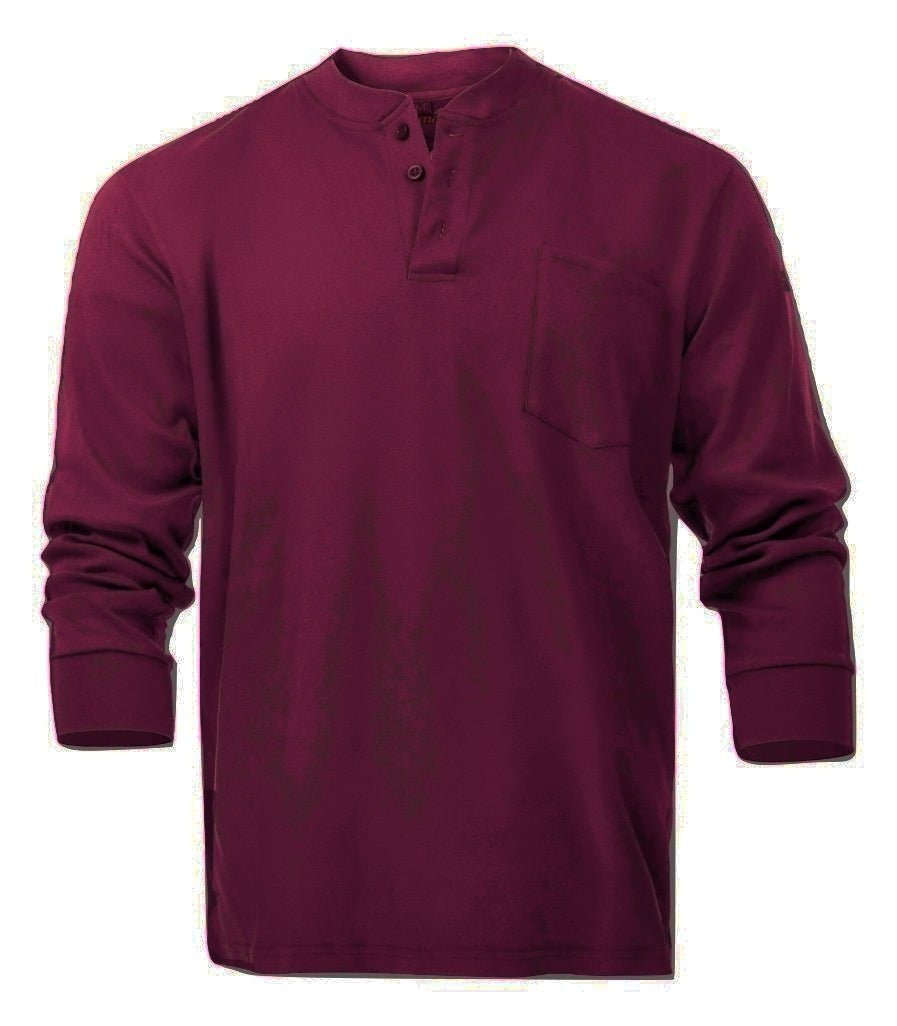 Flame Resistant Henley T-Shirts - Fire Protection Parts