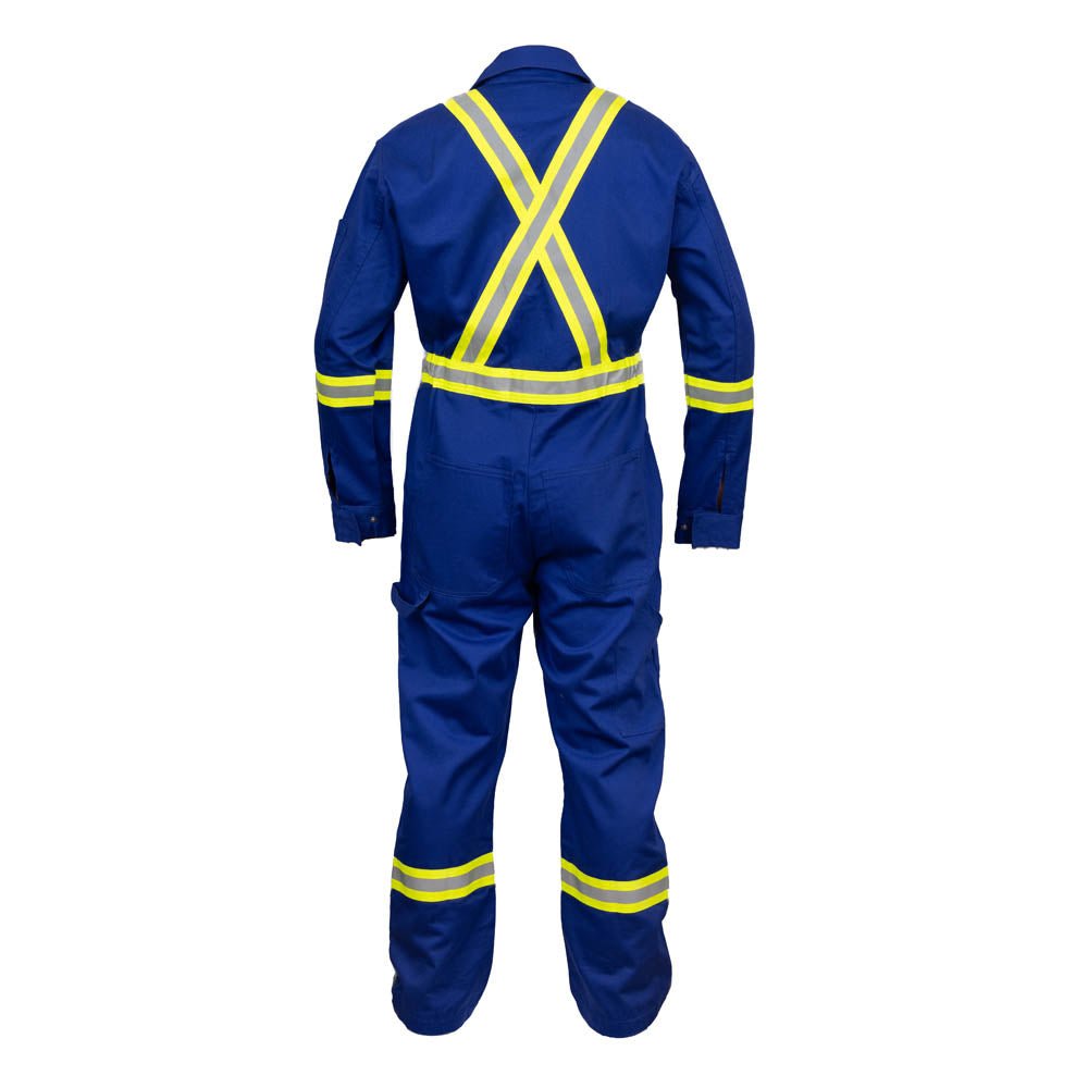 Flame Resistant High Visibility Hi Vis Coverall - 88% C /12% N - Fire Protection Parts
