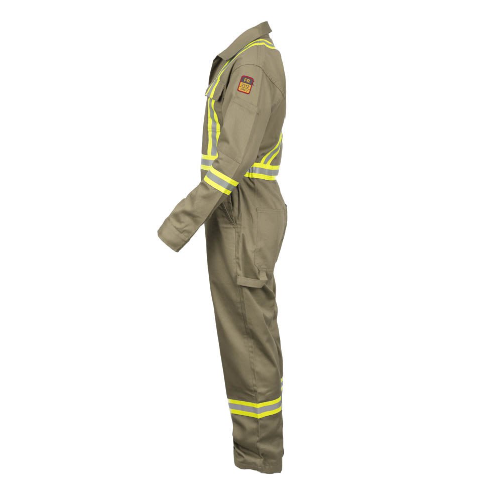 Flame Resistant High Visibility Hi Vis Coverall - 88% C /12% N - Fire Protection Parts