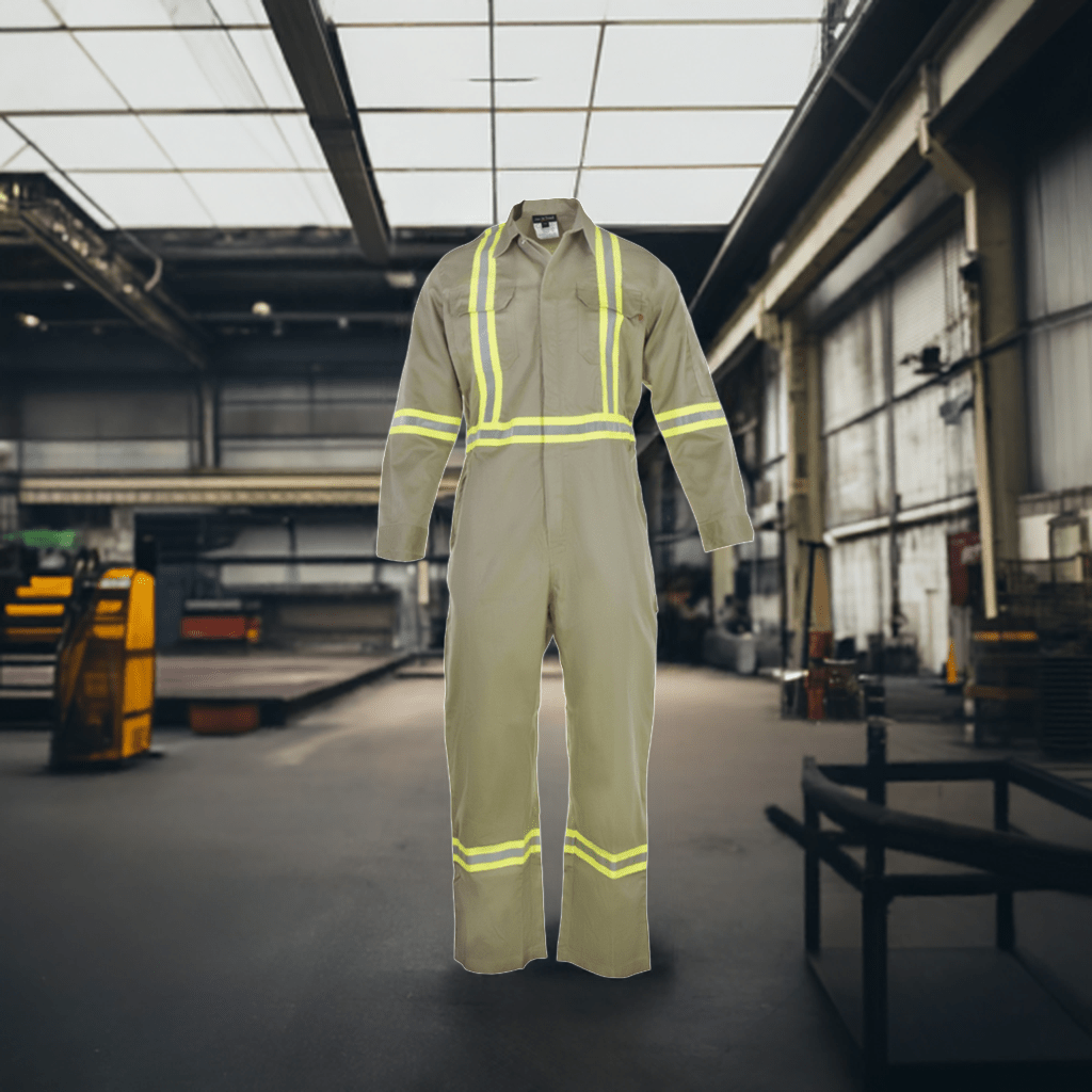 Flame Resistant High Visibility Hi Vis Coverall - 88% C /12% N - Fire Protection Parts