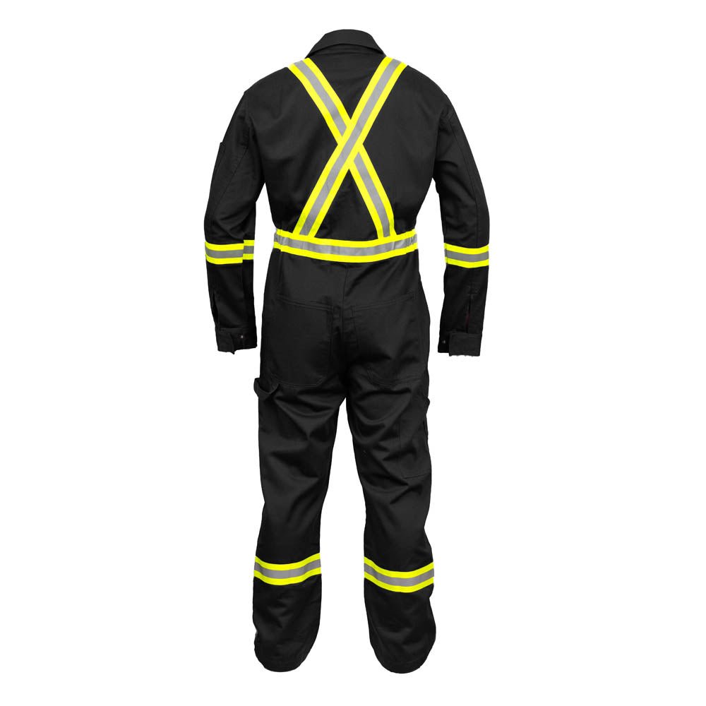 Flame Resistant High Visibility Hi Vis Coverall - 88% C /12% N - Fire Protection Parts