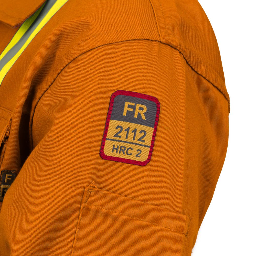 Flame Resistant High Visibility Hi Vis Coverall - 88% C /12% N - Fire Protection Parts