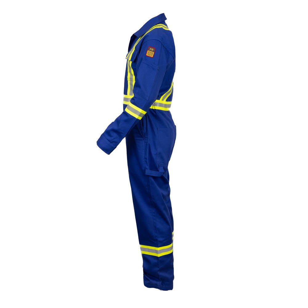 Flame Resistant High Visibility Hi Vis Coverall - 88% C /12% N - Fire Protection Parts