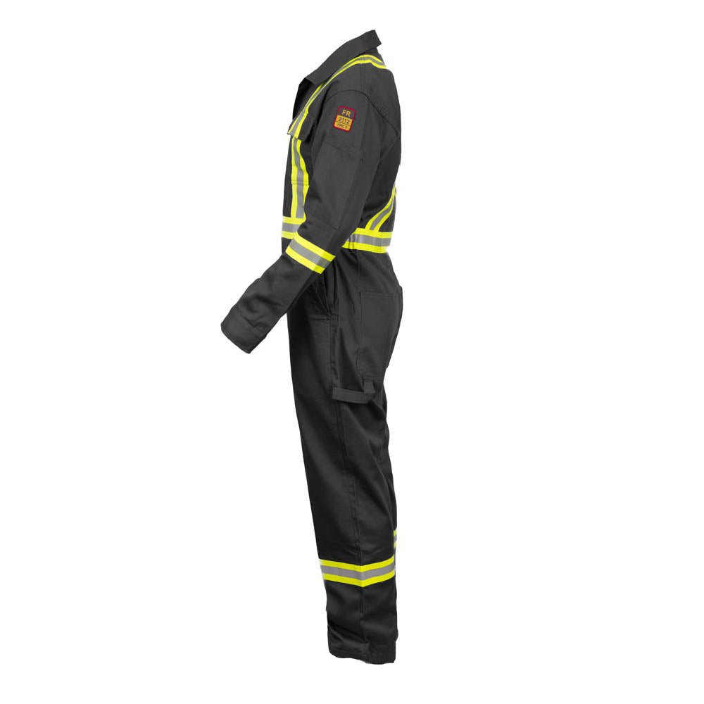 Flame Resistant High Visibility Hi Vis Coverall - 88% C /12% N - Fire Protection Parts