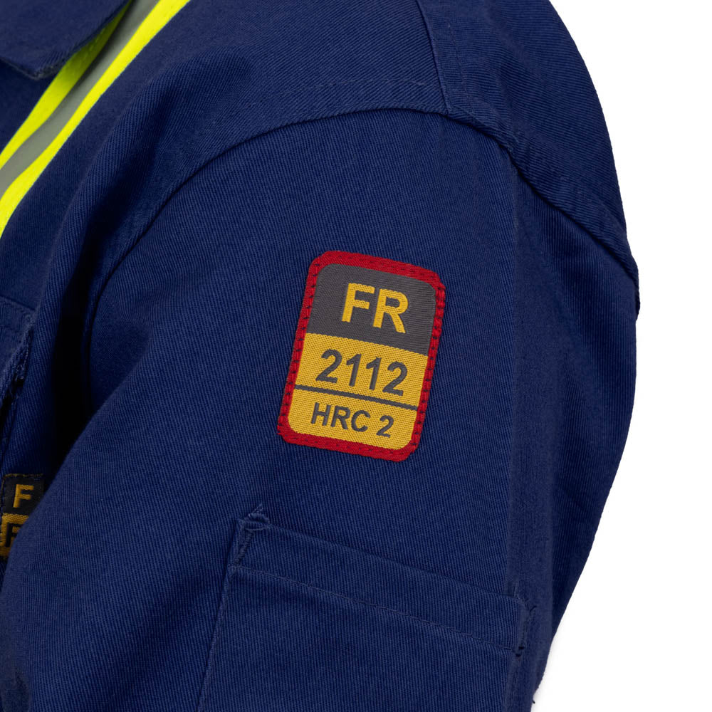 Flame Resistant High Visibility Hi Vis Coverall - 88% C /12% N - Fire Protection Parts