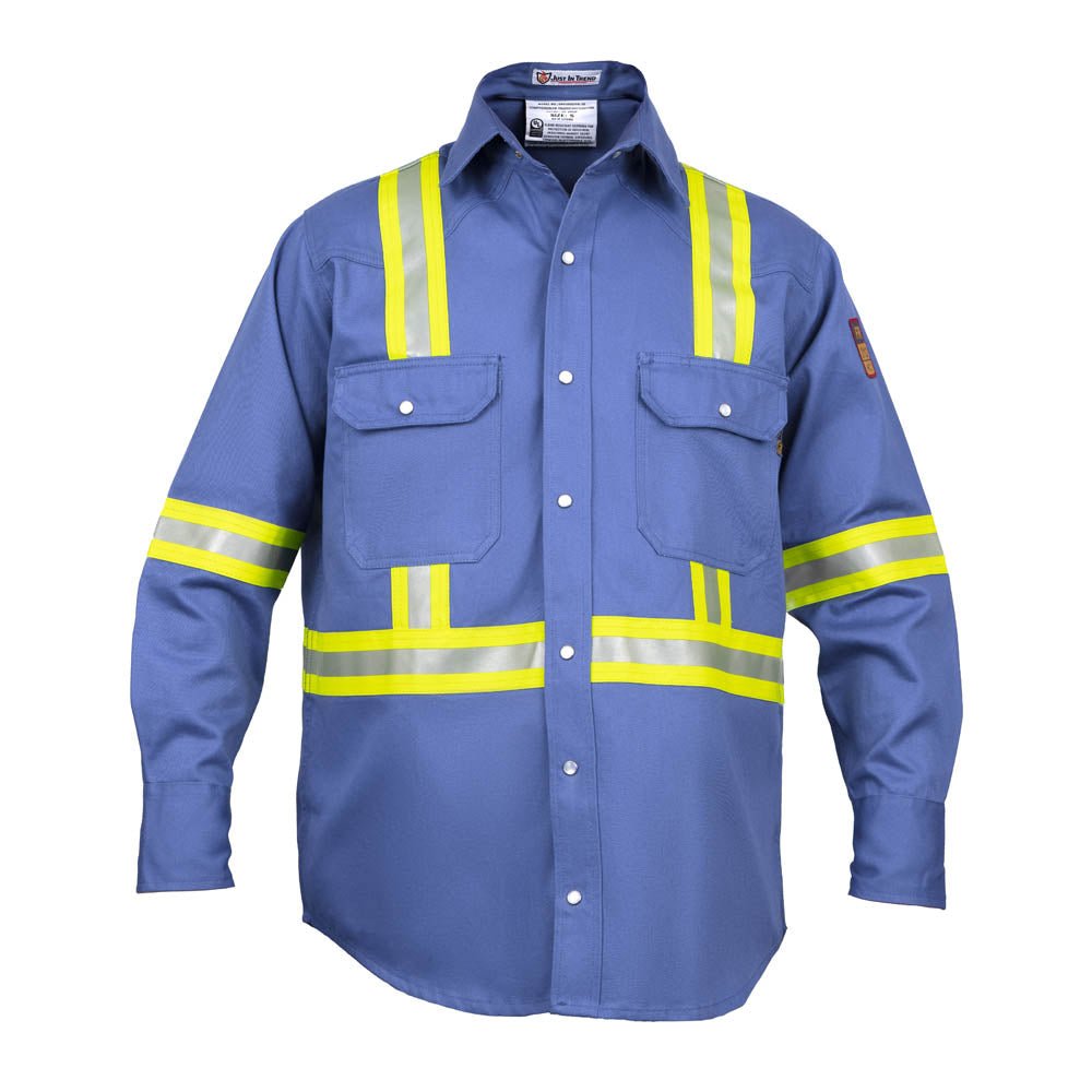 Flame Resistant High Visibility Shirt - 100% C - 7 oz - Fire Protection Parts