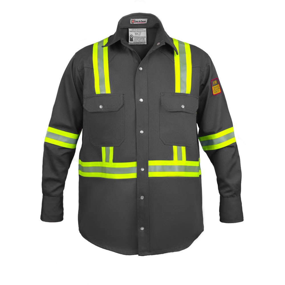 Flame Resistant High Visibility Shirt - 100% C - 7 oz - Fire Protection Parts