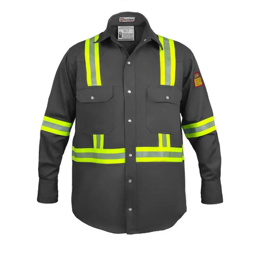 Flame Resistant High Visibility Shirt - 100% C - 7 oz  Just In Trend Fire Protection Parts Flame Resistant High Visibility Shirt - 100% C - 7 oz - Fire Protection Parts