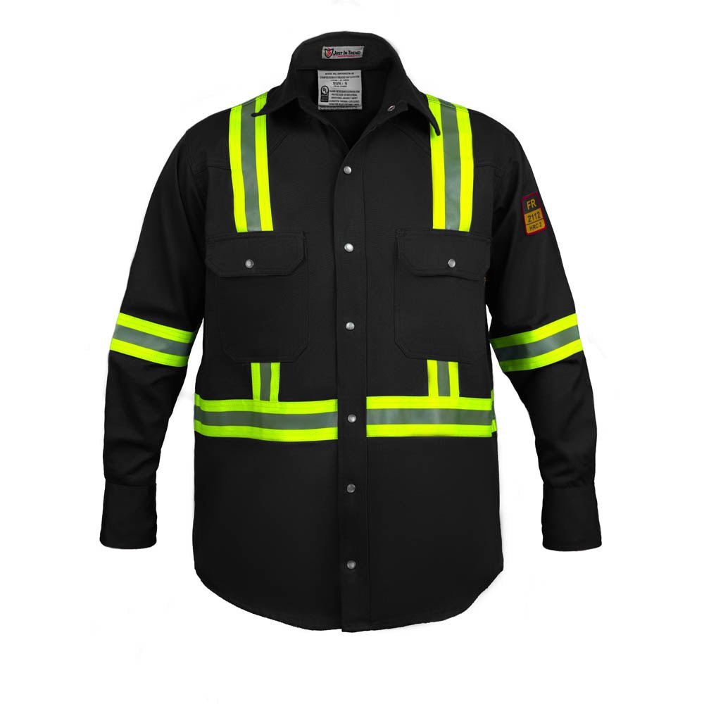 Flame Resistant High Visibility Shirt - 100% C - 7 oz - Fire Protection Parts