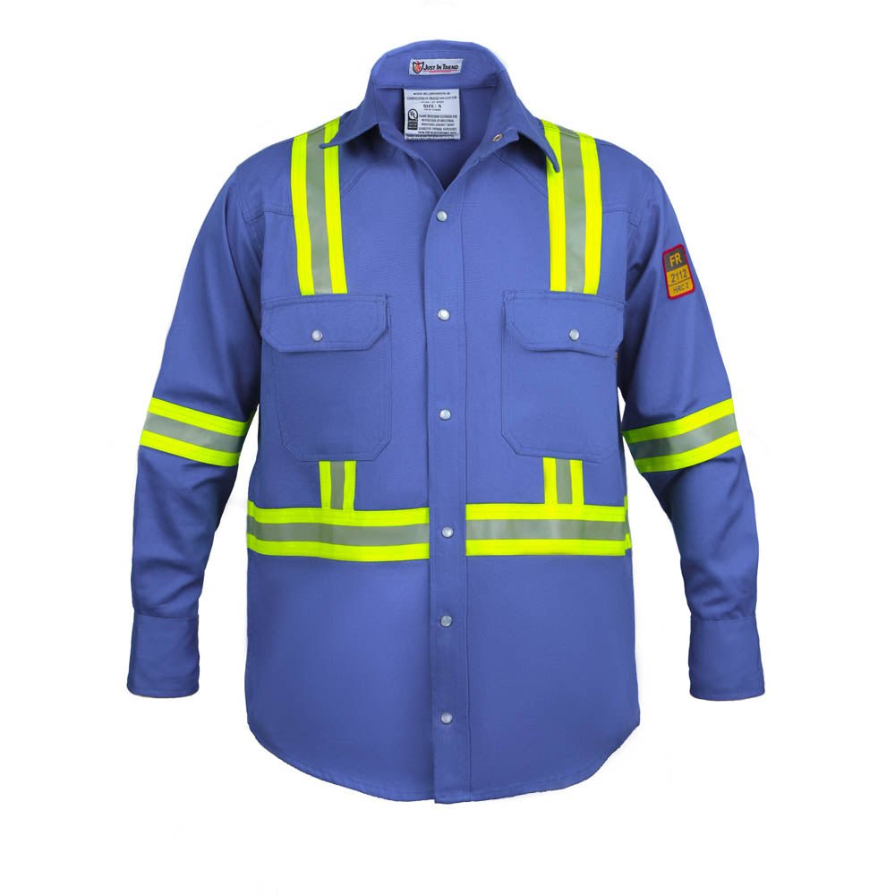 Flame Resistant High Visibility Shirt - 100% C - 7 oz - Fire Protection Parts