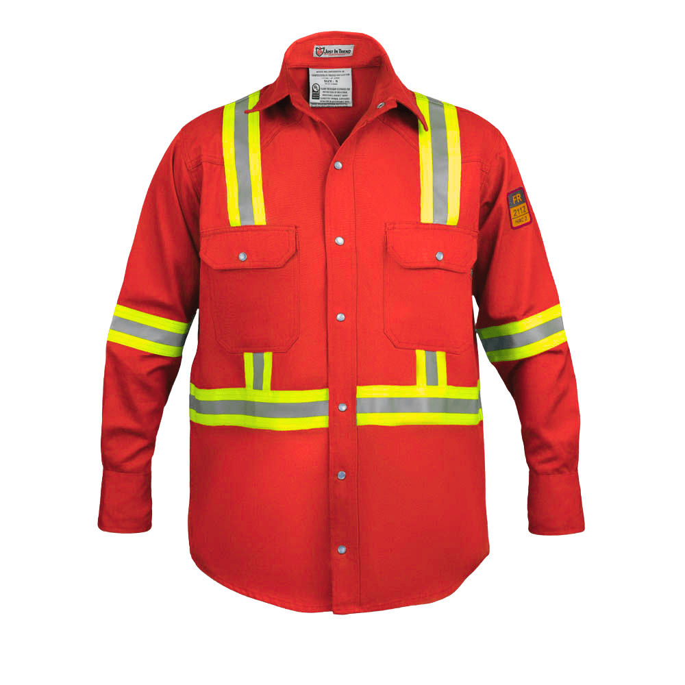 Flame Resistant High Visibility Shirt - 100% C - 7 oz - Fire Protection Parts