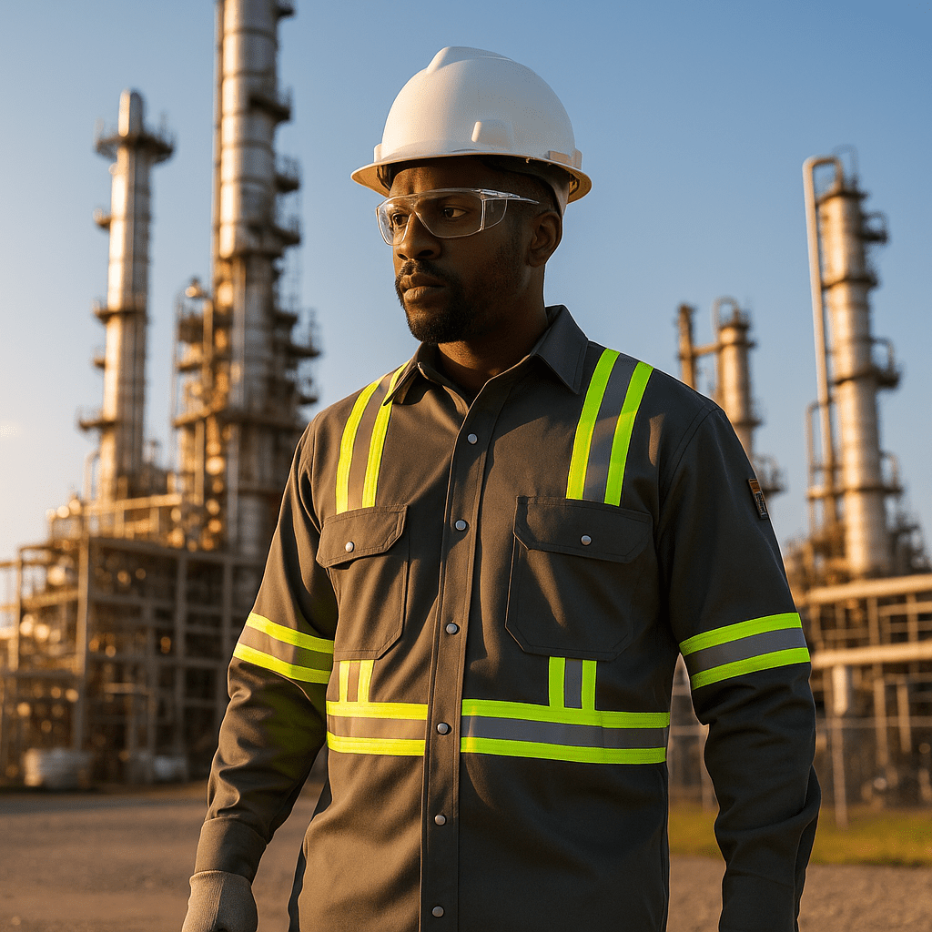 Flame Resistant High Visibility Shirt - 100% C - 7 oz - Fire Protection Parts