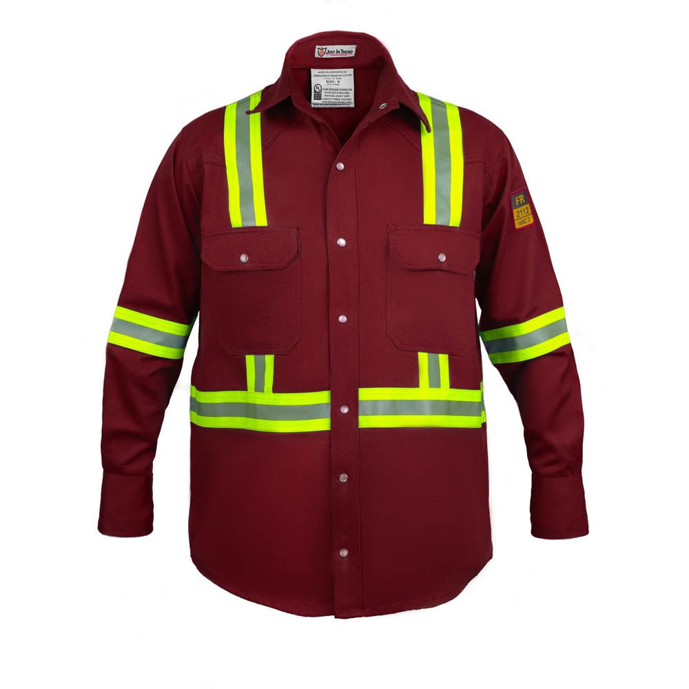 Flame Resistant High Visibility Shirt - 100% C - 7 oz - Fire Protection Parts