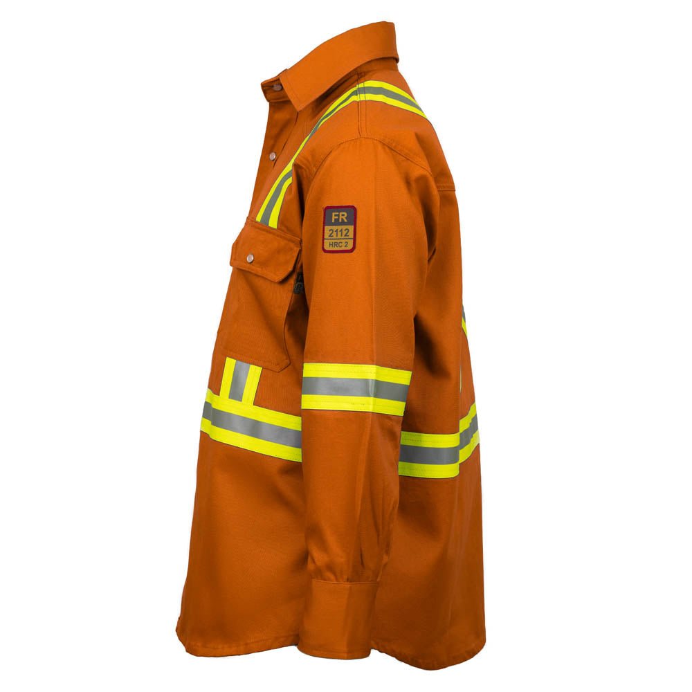 Flame Resistant High Visibility Shirt - 100% C - 7 oz - Fire Protection Parts