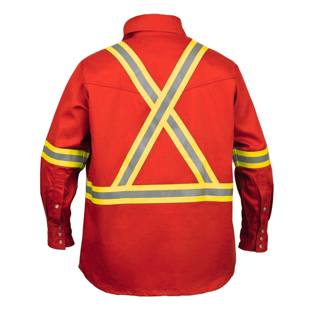 Flame Resistant High Visibility Shirt - 100% C - 7 oz - Fire Protection Parts