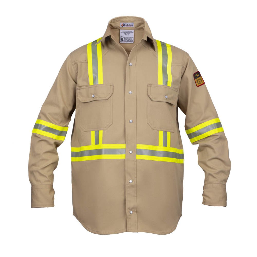 Flame Resistant High Visibility Shirt - 100% C - 7 oz - Fire Protection Parts