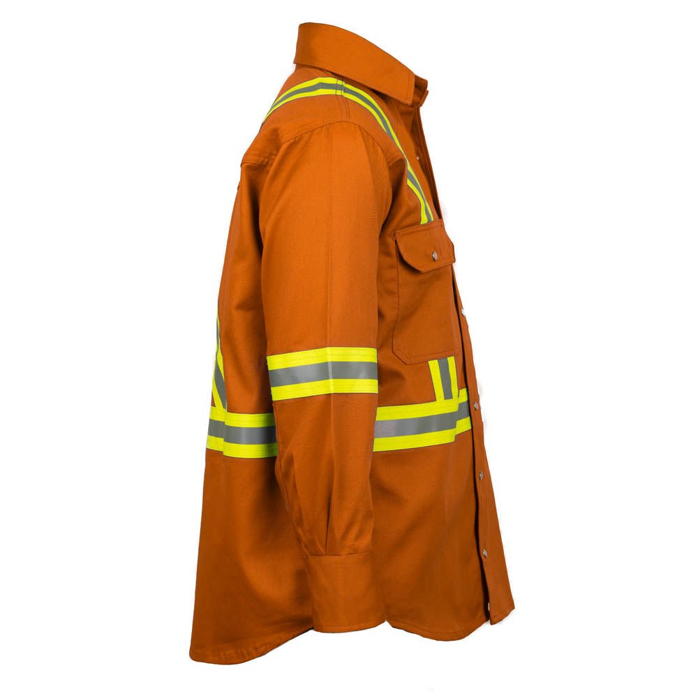 Flame Resistant High Visibility Shirt - 100% C - 7 oz - Fire Protection Parts