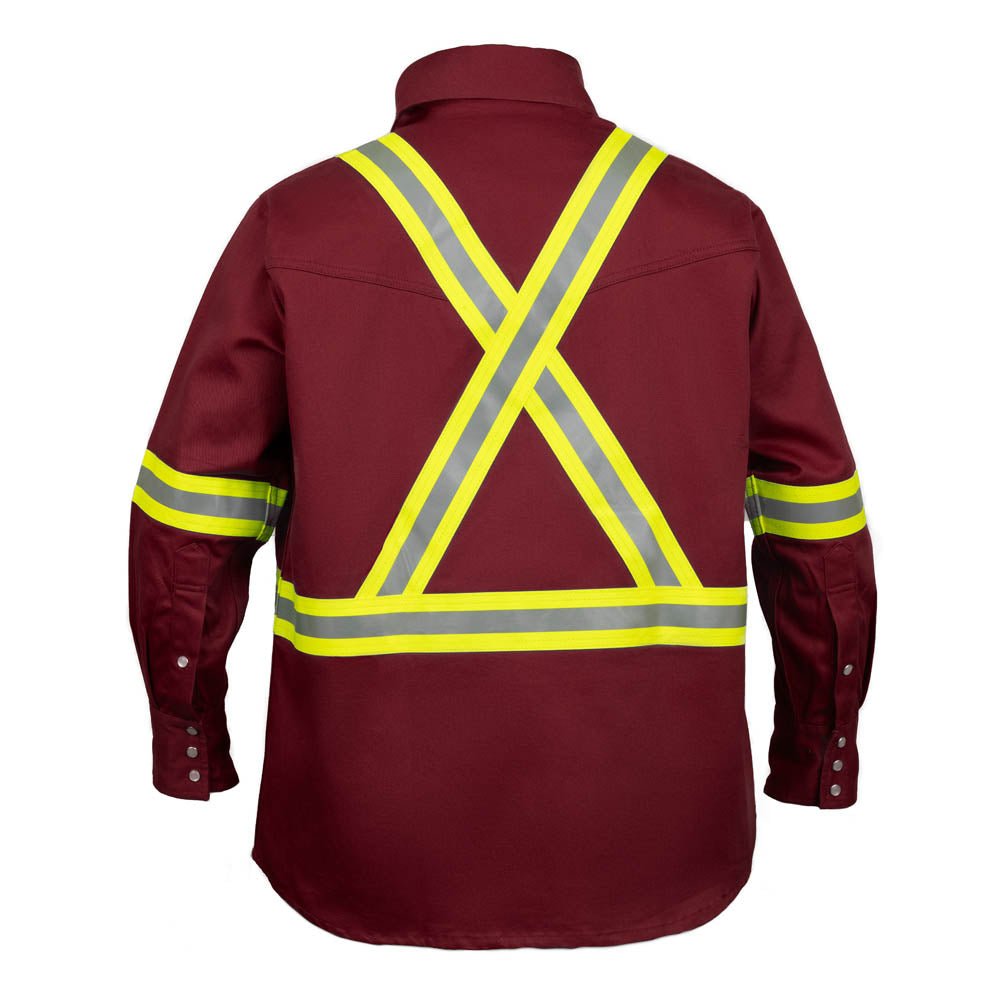 Flame Resistant High Visibility Shirt - 100% C - 7 oz - Fire Protection Parts