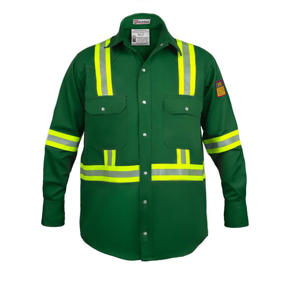 Flame Resistant High Visibility Shirt - 100% C - 7 oz - Fire Protection Parts