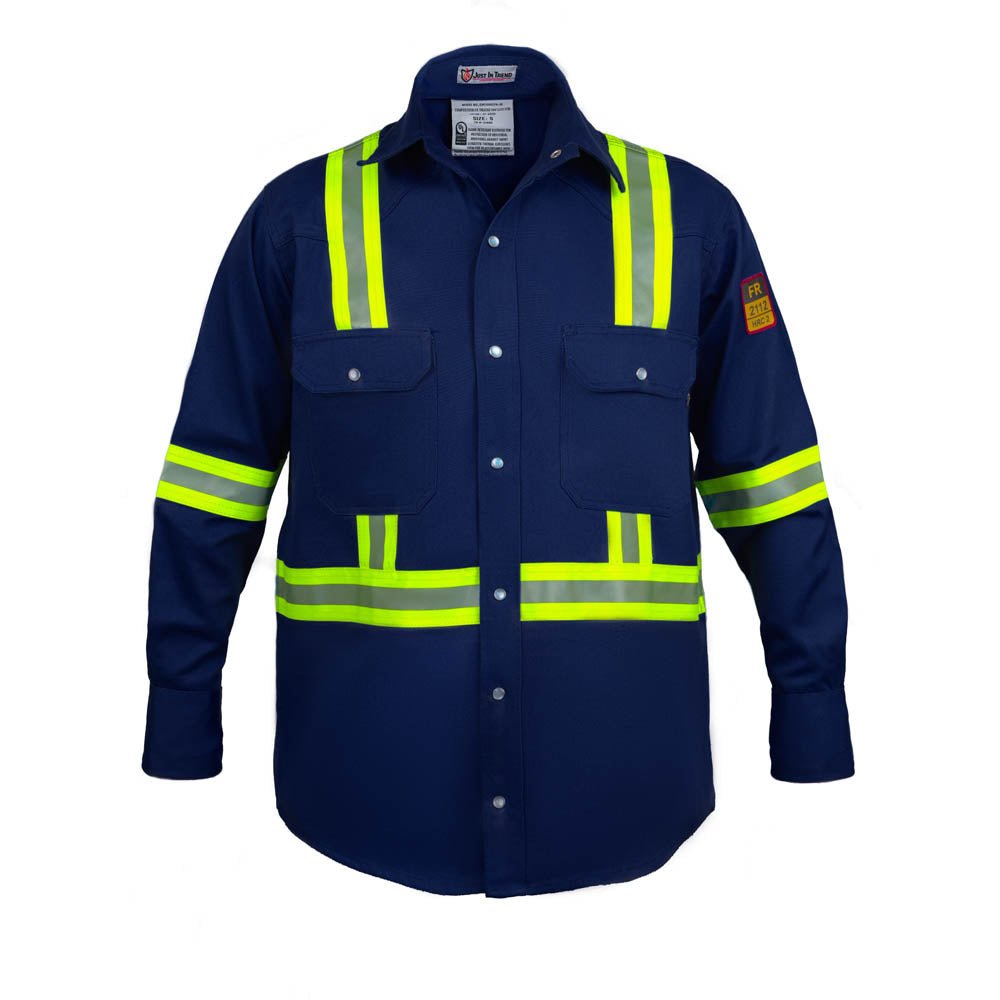 Flame Resistant High Visibility Shirt - 100% C - 7 oz - Fire Protection Parts