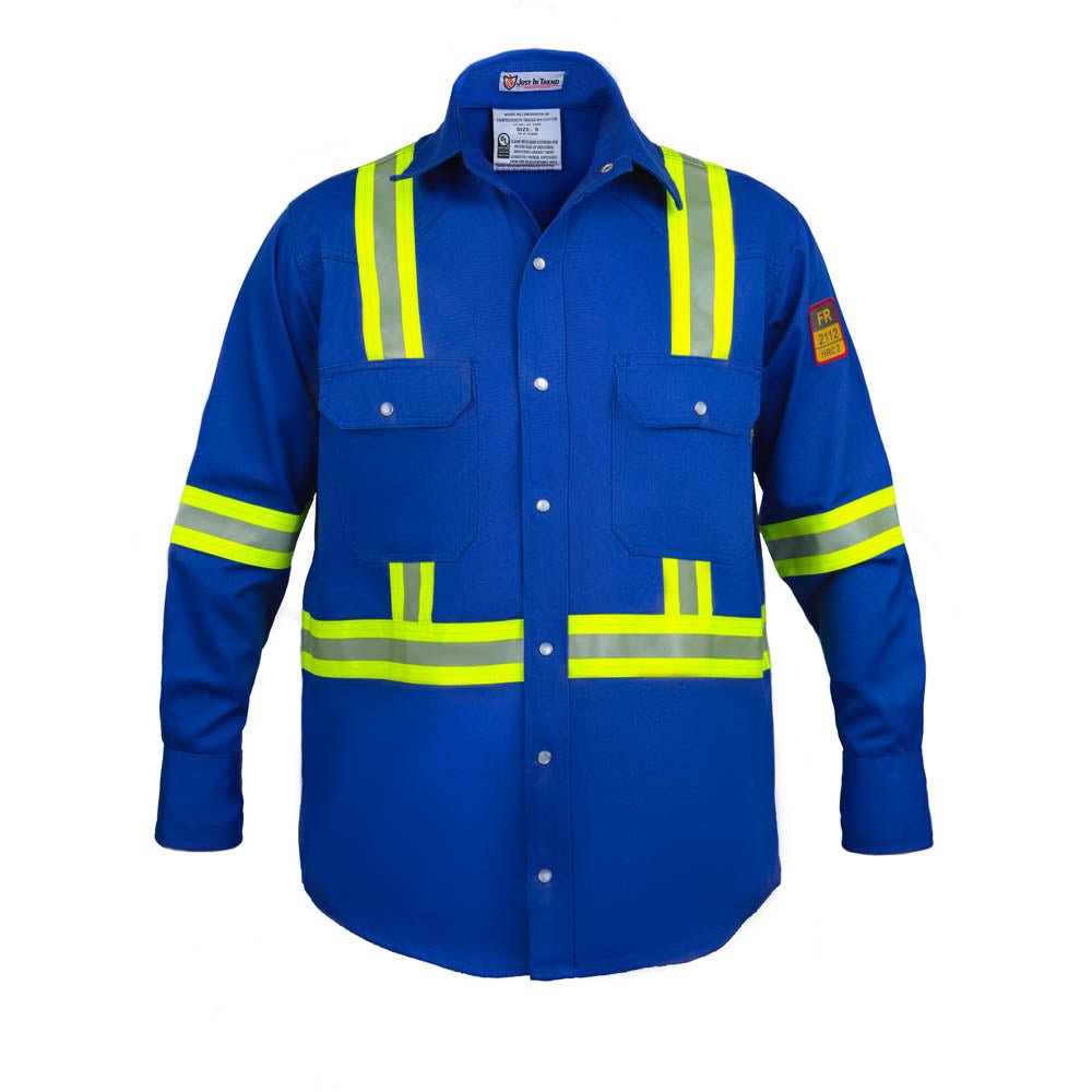 Flame Resistant High Visibility Shirt - 100% C - 7 oz - Fire Protection Parts