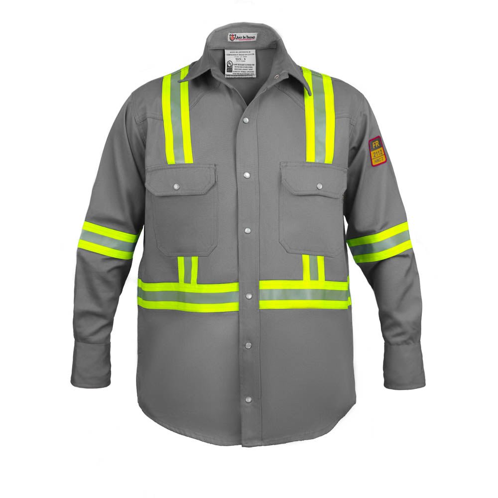 Flame Resistant High Visibility Shirt - 100% C - 7 oz - Fire Protection Parts