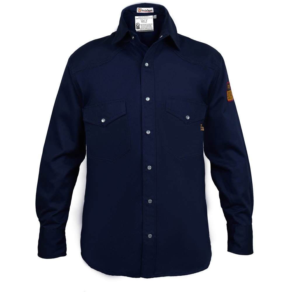 Flame Resistant Welding Shirt - 100% C - 9 oz - Fire Protection Parts