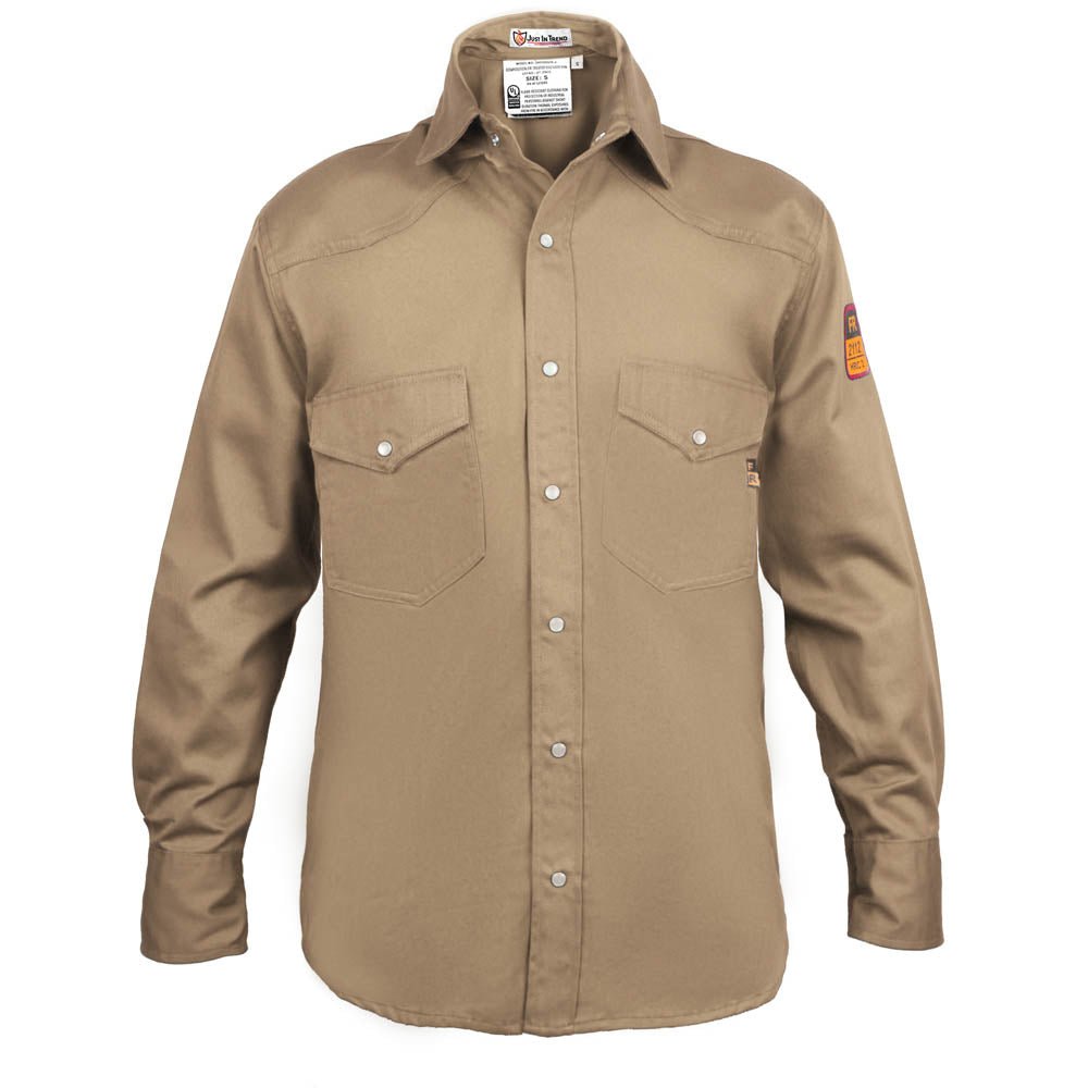 Flame Resistant Welding Shirt - 100% C - 9 oz - Fire Protection Parts