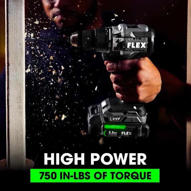 FLEX FX1151 - 2A 24V 1/2" 2 Speed Drill Driver Kit - Fire Protection Parts