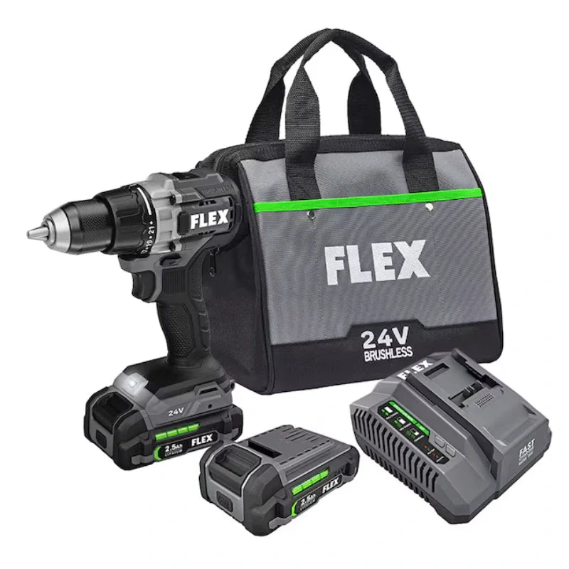 FLEX FX1151 - 2A 24V 1/2" 2 Speed Drill Driver Kit - Fire Protection Parts