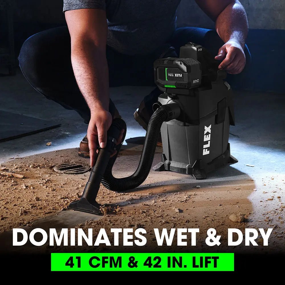 FLEX FX5221 - Z 1.6 Gallon Wet/Dry Vacuum (Tool Only) - Fire Protection Parts