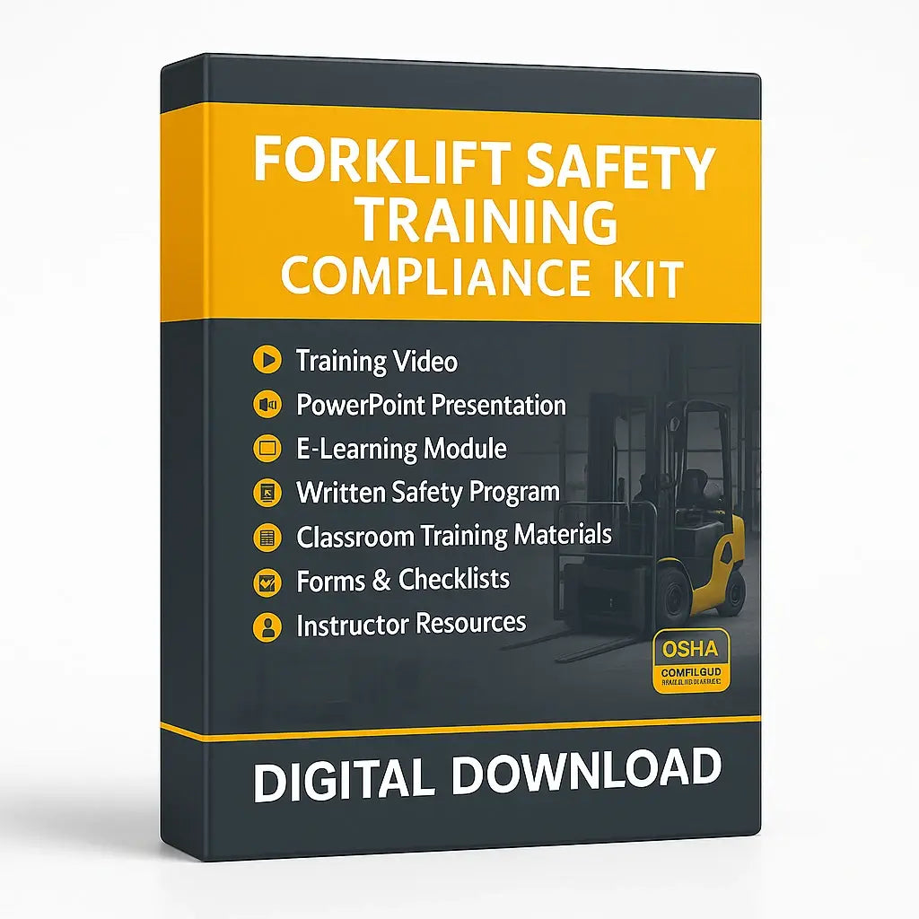 Forklift Operator Training Video Compliance Kit Safety Training Compliance Kit XO Safety Fire Protection Parts Forklift Operator Training Video Compliance Kit - Fire Protection Parts