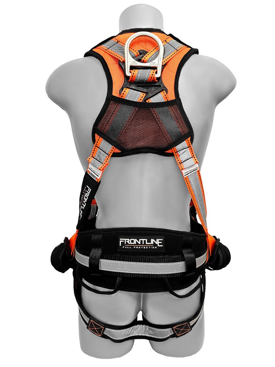 Frontline 100RCTB Combat Reflective Construction Full Body Harness with Tongue Buckle Legs and Trauma Straps M/L - Fire Protection Parts