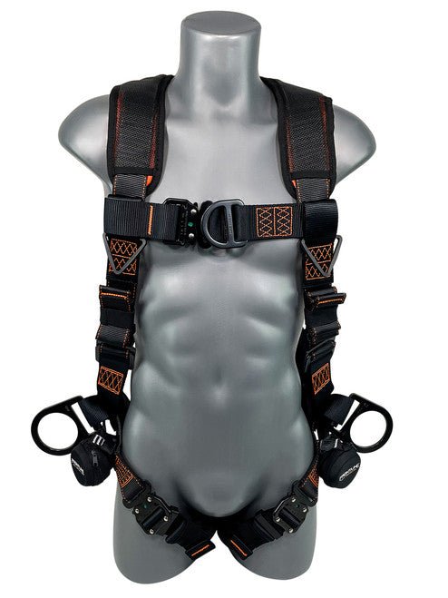 Frontline 105CFTB Combat Vest Style Harness with Front Side D - Rings and Suspension Trauma Straps 2X/3X - Fire Protection Parts