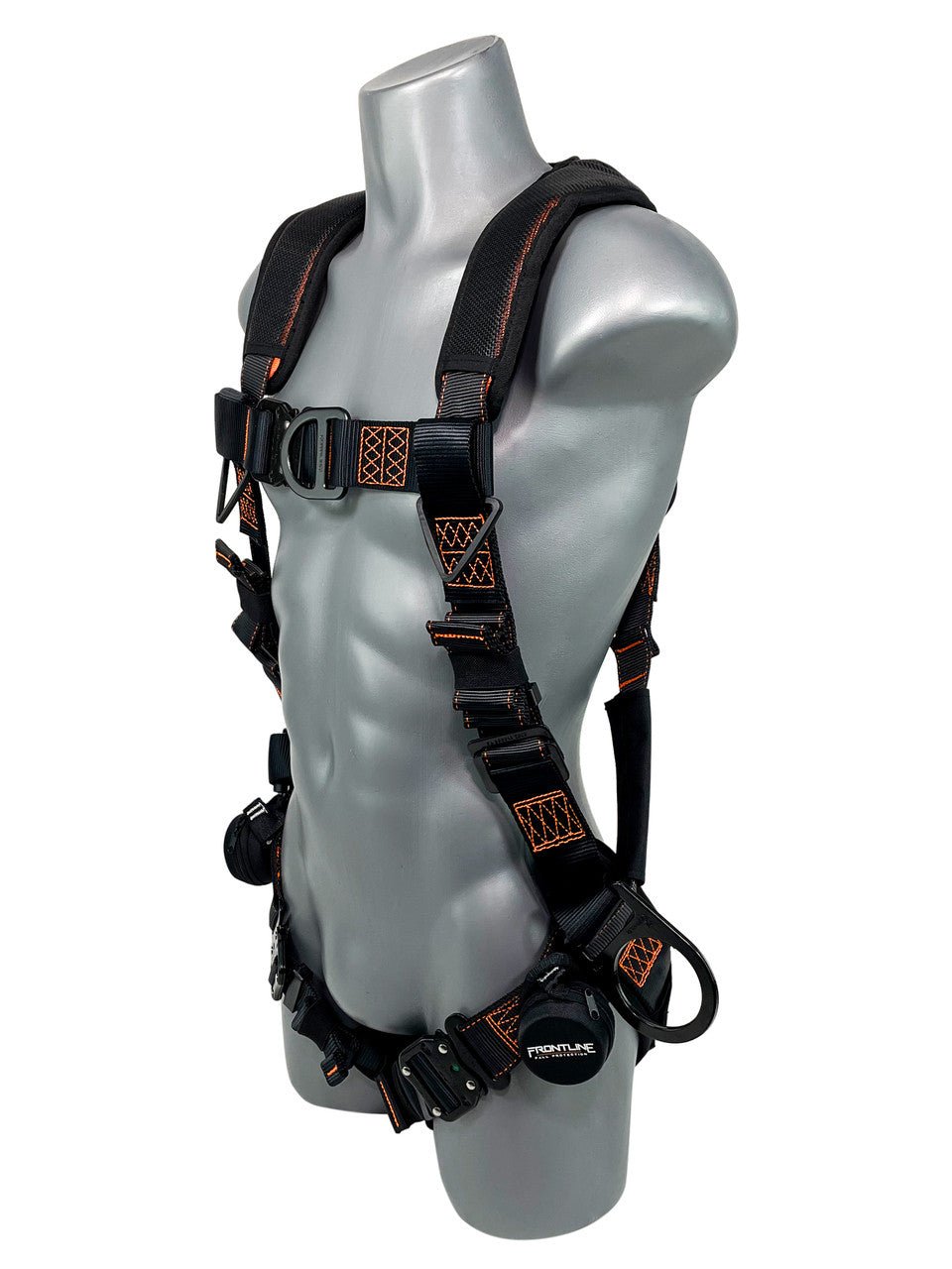 Frontline 105CFTB Combat Vest Style Harness with Front Side D - Rings and Suspension Trauma Straps 2X/3X - Fire Protection Parts