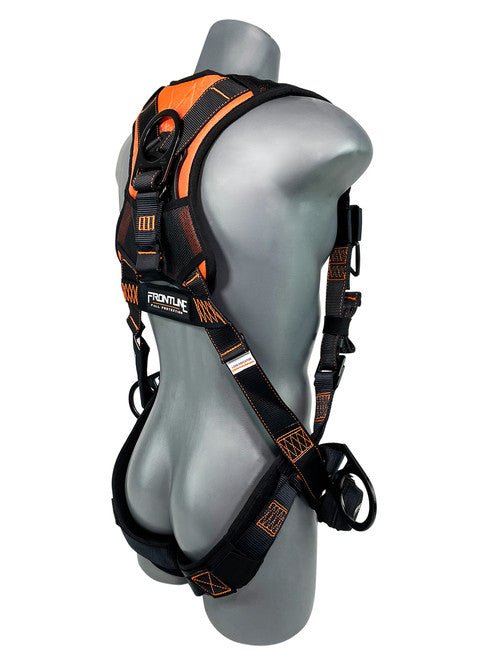 Frontline 105CFTB Combat Vest Style Harness with Front Side D - Rings and Suspension Trauma Straps 2X/3X - Fire Protection Parts