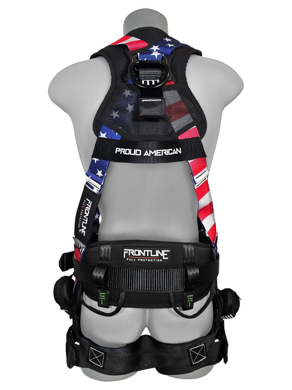 Frontline 110CTB - AM American Style Full Body Harness with Aluminum Hardware and Suspension Trauma Straps XL/2X - Fire Protection Parts
