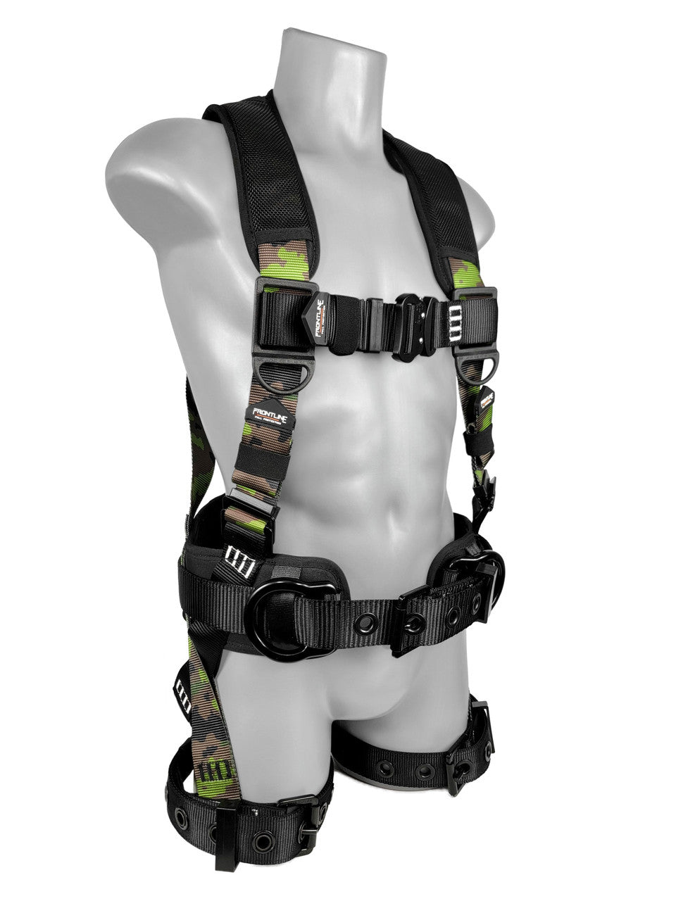 Frontline 110CTB - CF Camouflage Full Body Harness with Aluminum Hardware and Suspension Trauma Straps M/L - Fire Protection Parts