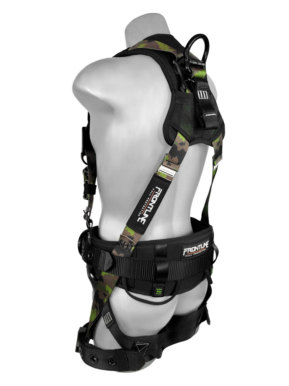 Frontline 110CTB - CF Camouflage Full Body Harness with Aluminum Hardware and Suspension Trauma Straps M/L - Fire Protection Parts