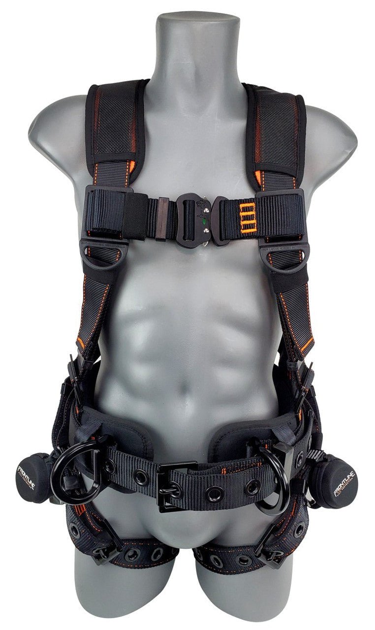 Frontline 110CTB Combat Lite Full Body Harness all Aluminum Hardware and Suspension Trauma Straps 3X/4X - Fire Protection Parts