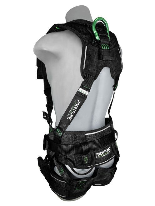 Frontline 250CTB Elite Construction Harness Aluminum Hardware and Suspension Trauma Straps M/L - Fire Protection Parts