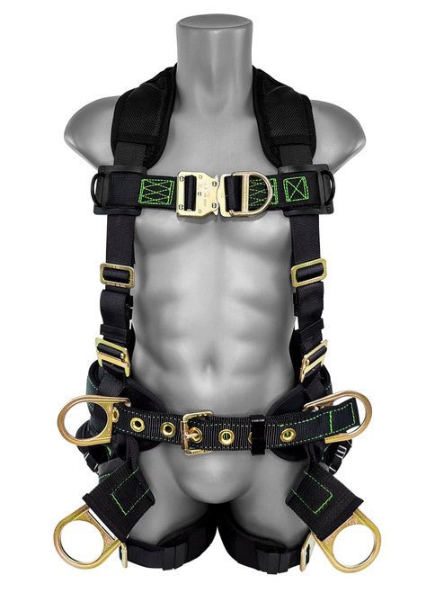 Frontline 350TWQC Patriot Tower Climbing Harness with Seat Sling, Airflo and Quick Connect Buckles - Made in USA 2XL - Fire Protection Parts