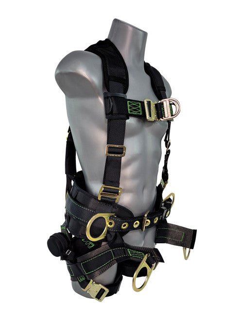 Frontline 350TWQC Patriot Tower Climbing Harness with Seat Sling, Airflo and Quick Connect Buckles - Made in USA 2XL - Fire Protection Parts