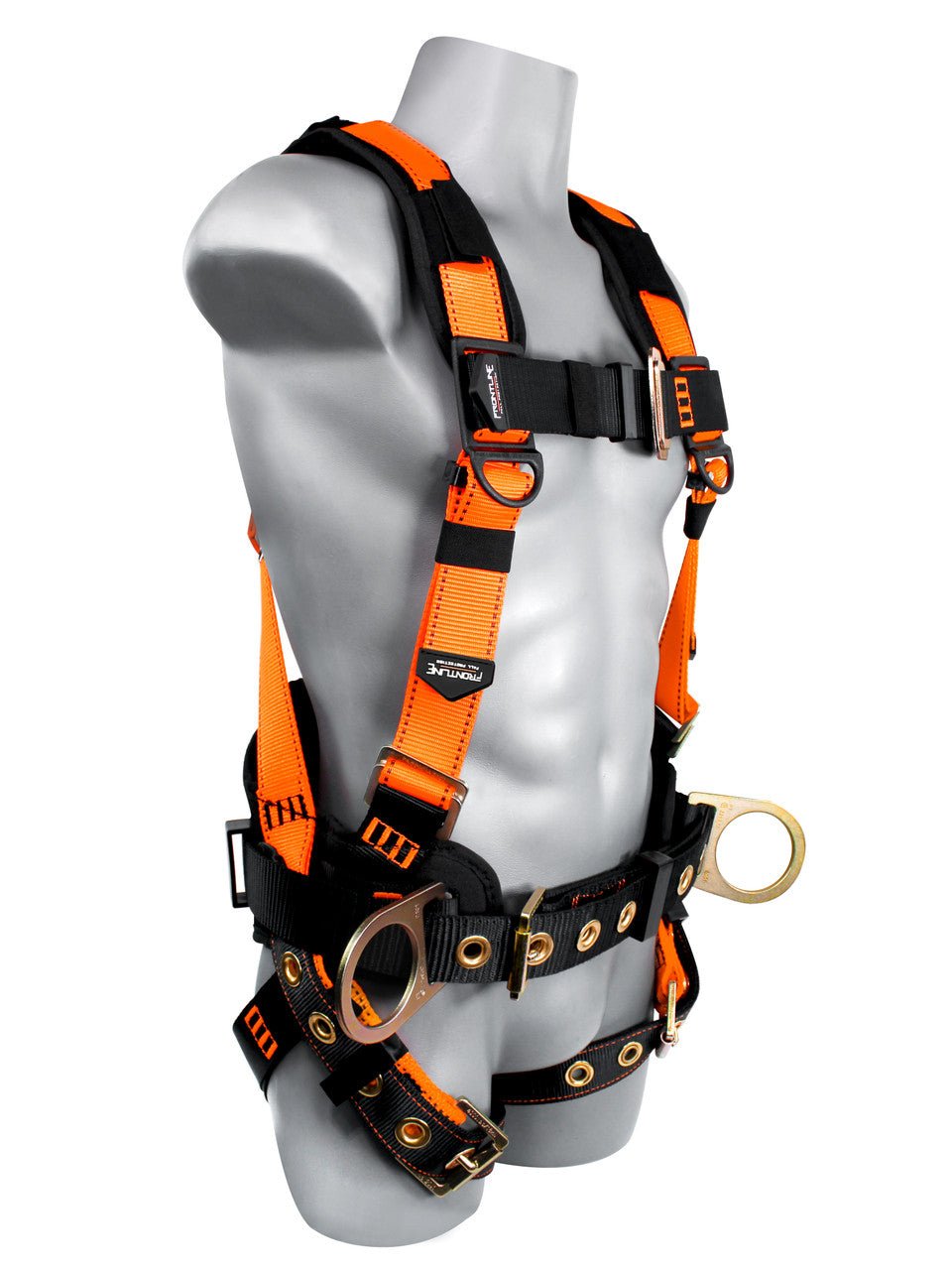 Frontline 50CTB Combat Construction Style Full Body Harness with Tongue Buckle Belt & Legs M/L - Fire Protection Parts