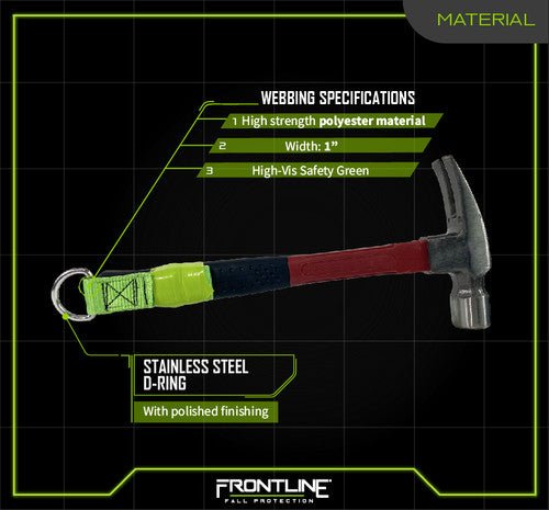 Frontline ACTLDR ToolGrip 4 lbs Webbing Tool D - Ring Anchor - Fire Protection Parts