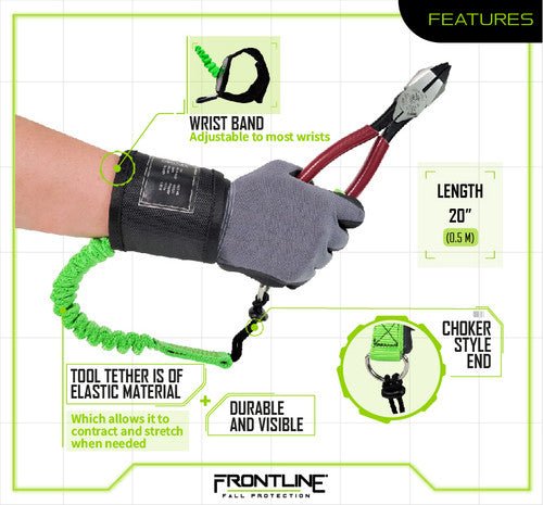 Frontline ACTLWB ToolGrip 4 lbs Wrist Tool Lanyard - Fire Protection Parts