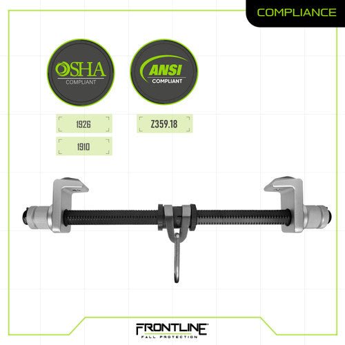Frontline Aluminum I - Beam Slider Anchor - Fire Protection Parts
